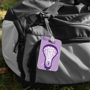 Girls Lacrosse Bag/Luggage Tag - Monogrammed Lax is Life