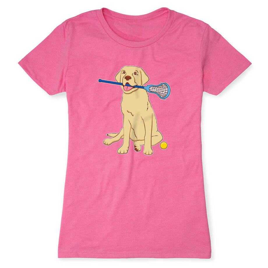 Girls Lacrosse Women's Everyday Tee - Chase The Lax Dog
