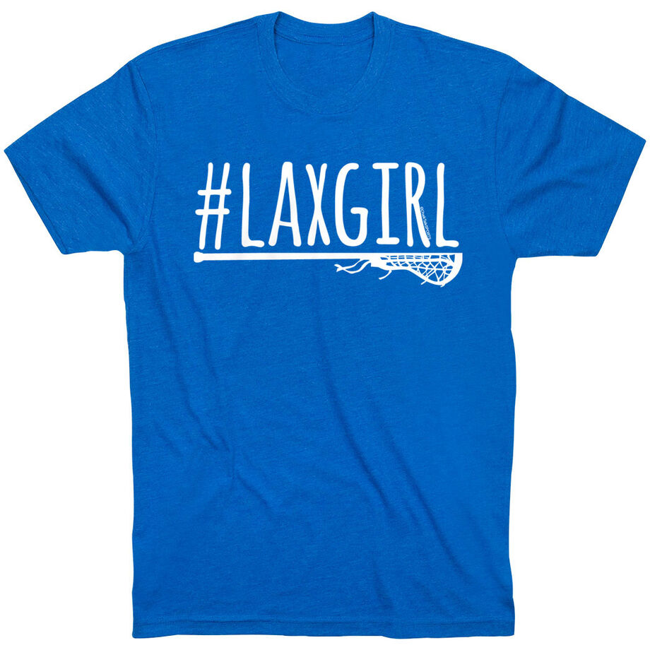Girls Lacrosse Short Sleeve T-Shirt - #LAXGIRL