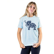 Girls Lacrosse Tshirt Short Sleeve Lax Elephant