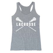 Girls Lacrosse Women's Everyday Tank Top - Lacrosse Crossed Girl Sticks