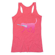 Girls Lacrosse Women's Everyday Tank Top - LuLa The Lax Dog Pink