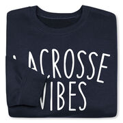 Girls Lacrosse Crewneck Sweatshirt - Lacrosse Vibes