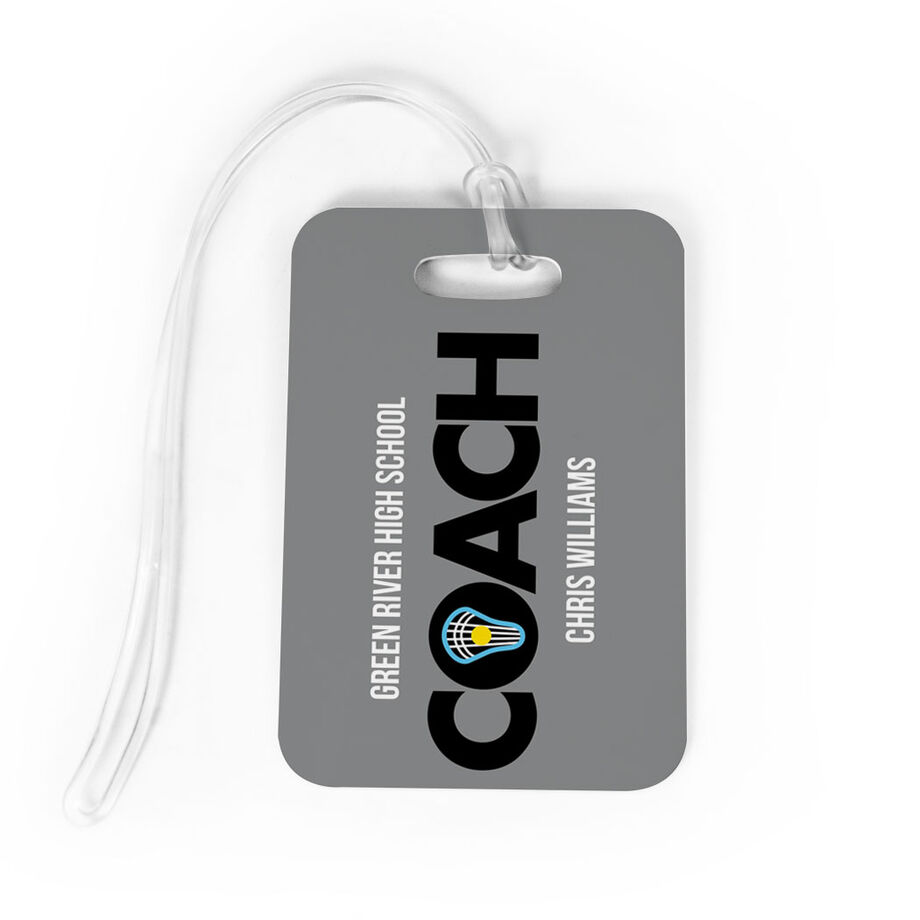 Girls Lacrosse Bag/Luggage Tag - Personalized Coach