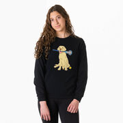 Girls Lacrosse Tshirt Long Sleeve - Chase The Lax Dog