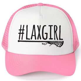 Girls Lacrosse Trucker Hat - #LAXGIRL