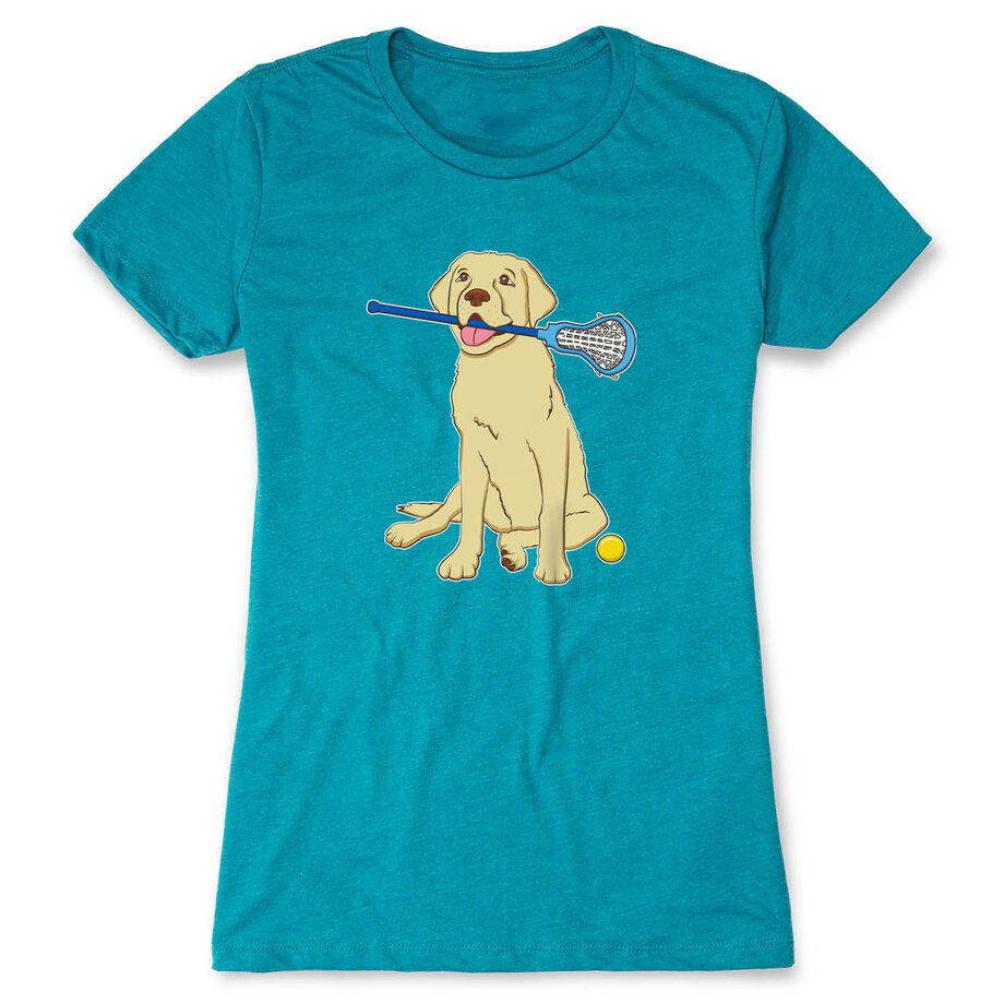 Girls Lacrosse Women's Everyday Tee - Chase The Lax Dog
