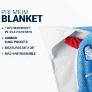 Girls Lacrosse Premium Blanket - Love Lacrosse