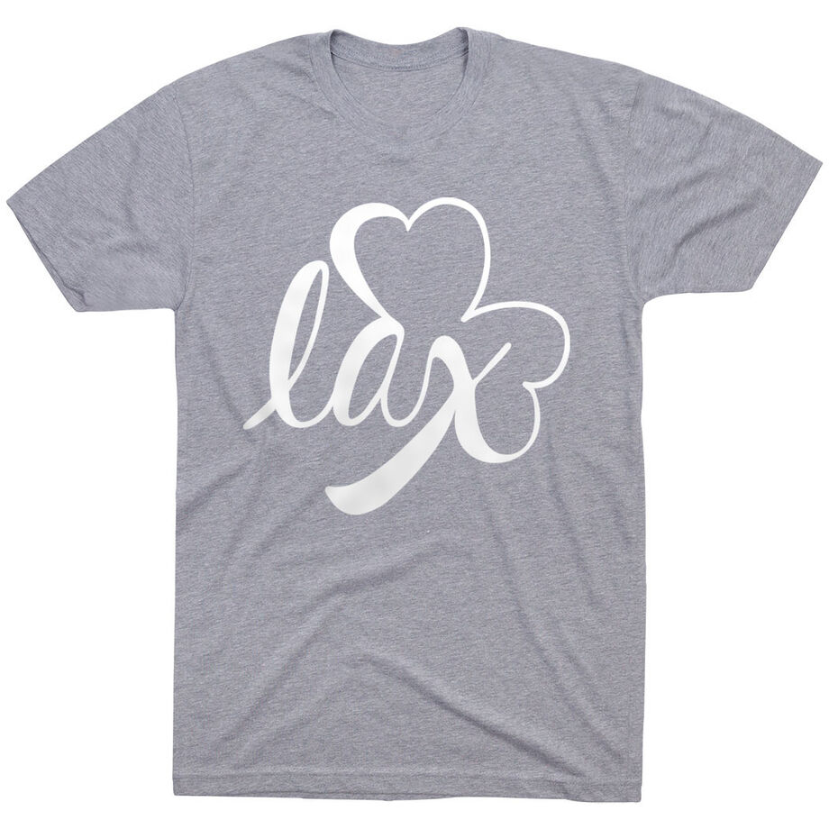 Girls Lacrosse Short Sleeve T-Shirt - Lax Shamrock - Personalization Image