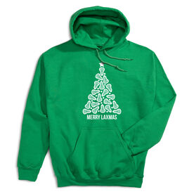 Lacrosse Hooded Sweatshirt - Merry Laxmas Tree