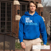 Lacrosse Hooded Sweatshirt - Eat. Sleep. Lacrosse.