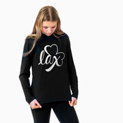 Girls Lacrosse Long Sleeve Performance Tee - Lax Shamrock