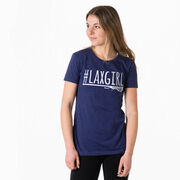 Girls Lacrosse Women's Everyday Tee - #LAXGIRL