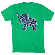 Girls Lacrosse Tshirt Short Sleeve Lax Elephant