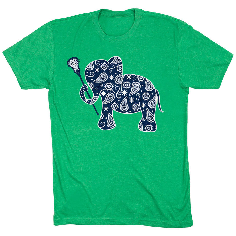 Girls Lacrosse Tshirt Short Sleeve Lax Elephant