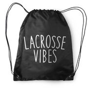 Girls Lacrosse Drawstring Backpack - Lacrosse Vibes