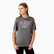 Girls Lacrosse Short Sleeve Performance Tee - Lacrosse Vibes