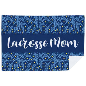 Girls Lacrosse Premium Blanket - Mom Stripe