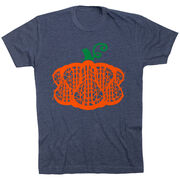 Girls Lacrosse Short Sleeve T-Shirt - Lax Stick Pumpkin