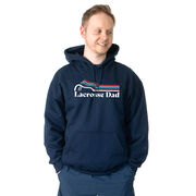 Guys Lacrosse Hooded Sweatshirt - Lacrosse Dad Sticks
