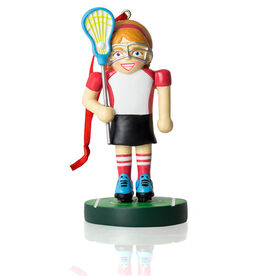 Girls Lacrosse Ornament - Lacrosse Player Nutcracker