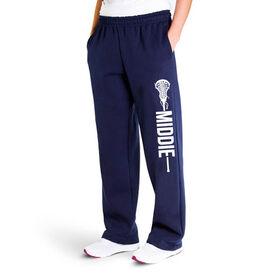 Girls Lacrosse Fleece Sweatpants - Middie