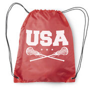 Girls Lacrosse Drawstring Backpack - USA Girls Lacrosse