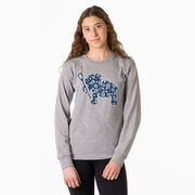 Girls Lacrosse Tshirt Long Sleeve - Lax Elephant