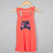 Girls Lacrosse Flowy Racerback Tank Top - Lax Cruiser