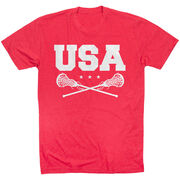 Girls Lacrosse T-Shirt Short Sleeve - USA Girls Lacrosse