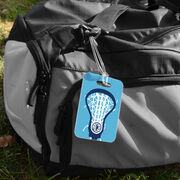 Girls Lacrosse Bag/Luggage Tag - Monogrammed Lax is Life