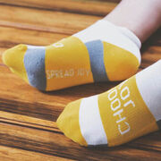 Socrates&reg; Woven Performance Sock Choose Joy (Yellow)