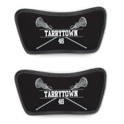 Girls Lacrosse Repwell&reg; Sandal Straps - Personalized Crossed Sticks
