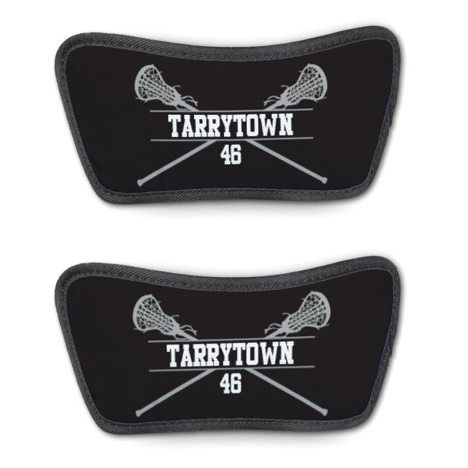 Girls Lacrosse Repwell&reg; Sandal Straps - Personalized Crossed Sticks