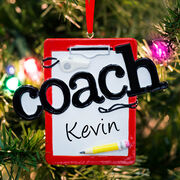 Coach Clipboard Ornament - Ready To Personalize