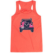 Girls Lacrosse Flowy Racerback Tank Top - Lax Cruiser