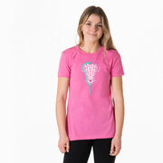 Girls Lacrosse Women's Everyday Tee - Lacrosse Stick Heart