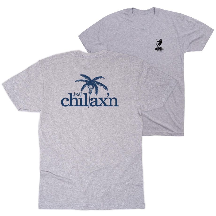 Lacrosse Short Sleeve T-Shirt - Just Chillax'n (Back Design)