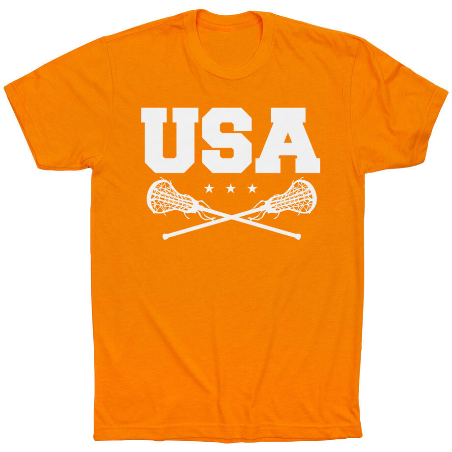 Girls Lacrosse T-Shirt Short Sleeve - USA Girls Lacrosse
