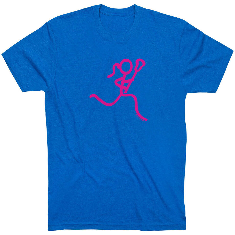 Lacrosse T-Shirt Short Sleeve Neon Lax Girl