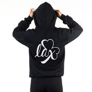 Girls Lacrosse Hooded Sweatshirt - Lax Shamrock (Back Design)