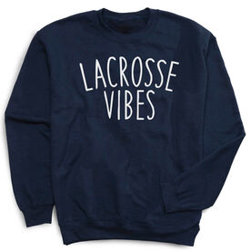 Girls Lacrosse Crewneck Sweatshirt - Lacrosse Vibes