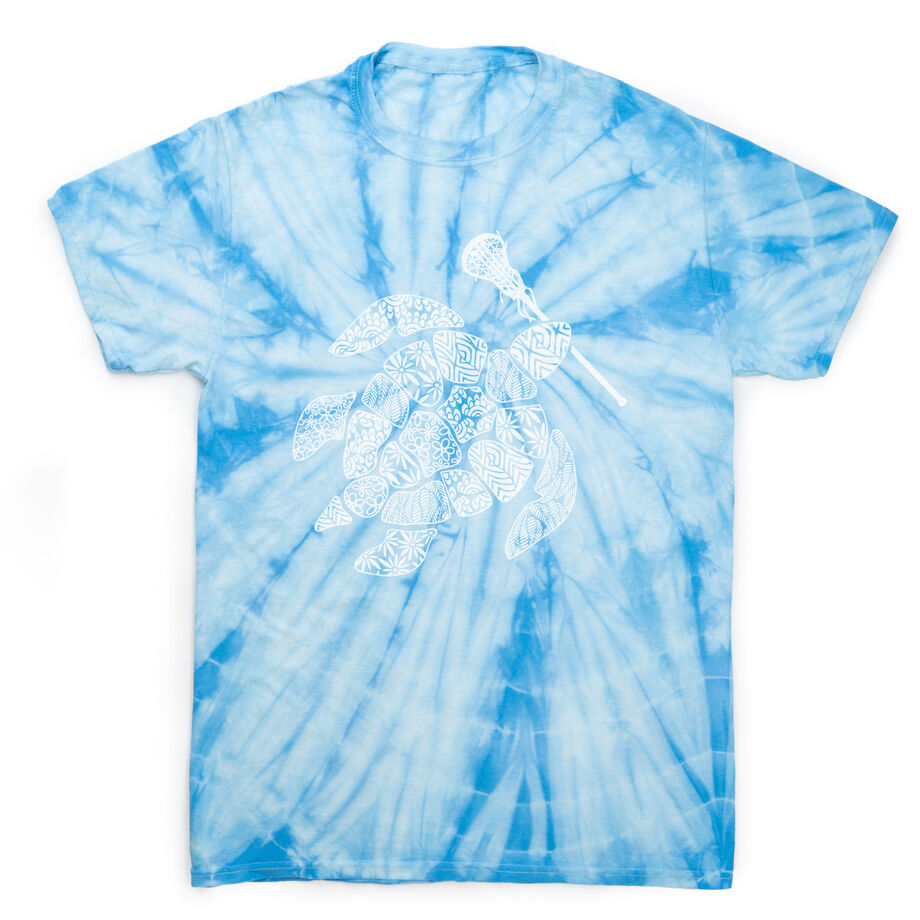 Girls Lacrosse Short Sleeve T-Shirt - LAX Turtle Tie Dye