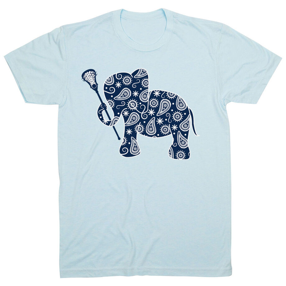 Girls Lacrosse Tshirt Short Sleeve Lax Elephant