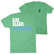 Lacrosse Short Sleeve T-Shirt - Eat. Sleep. Lacrosse. (Back Design)