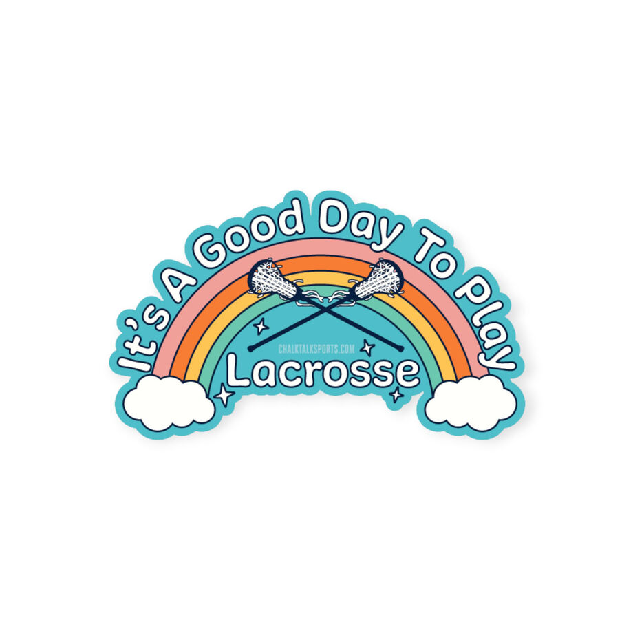 Girls Lacrosse Sticker - It's A Good Day To Play Lacrosse