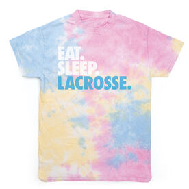 Lacrosse Short Sleeve T-Shirt - Eat. Sleep. Lacrosse Tie Dye