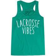 Girls Lacrosse Flowy Racerback Tank Top - Lacrosse Vibes