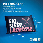 Girls Lacrosse Pillowcase - Eat Sleep Lacrosse