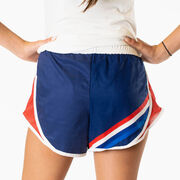 Girls Lacrosse Shorts - Sticks & Stripes